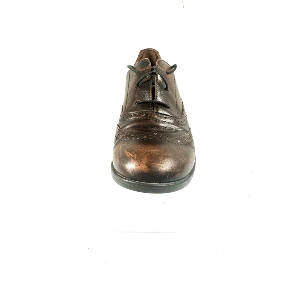 BORN Size 9 Leather Wingtip Naleigh Heeled Oxford Shoes EU 40.5 - Picture 15 of 15